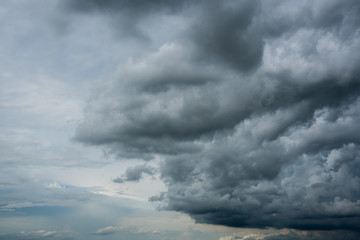 Obraz premium dark storm clouds with background,Dark clouds before a thunder-storm.