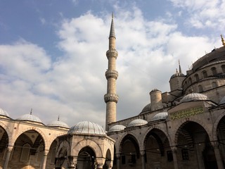 Fototapeta na wymiar blue mosque in istanbul city