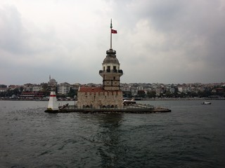 Fototapeta premium Maiden's Tower, travel, Bosphorus, Istanbul, Turkey