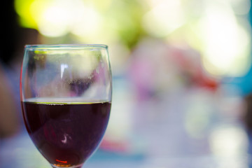 glass of red wine