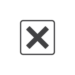 Multiply vector icon. filled flat sign for mobile concept and web design. Delete button solid icon. Symbol, logo illustration. Pixel perfect vector graphics