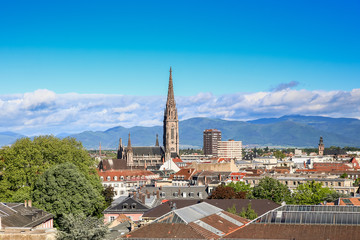 View of Mulhouse from the top