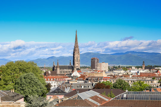 View of Mulhouse from the top