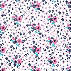 Fototapeta premium beautiful floral bouquet. watercolor floral pattern, Ditsy floral background. Liberty style. fabric, covers, manufacturing, wallpapers, print, gift wrap.