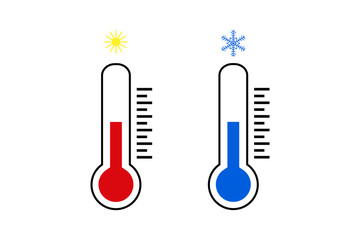 Thermometer vector icon