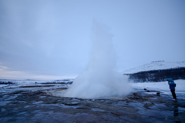 アイスランド　間欠泉