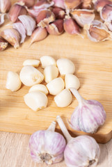 garlic cloves closeup