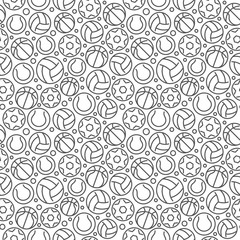 Sport related seamless pattern. Vector eps8 format
