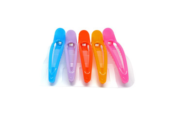 Hair clip isolated on white background.