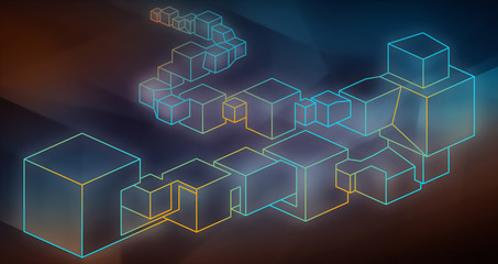 The image illustrates blockchain consists of the series of blocks from the genesis to the current block.