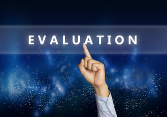 Evaluation, Business Audit Monitoring Motivational Words Quotes Concept