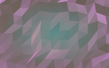 Abstract triangle geometrical purple background. Geometric origami style with gradient. 3D illustration