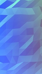Obraz premium Abstract triangle geometrical blue background. Geometric origami style with gradient. 3D illustration