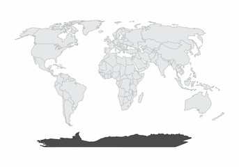 The world map illustration