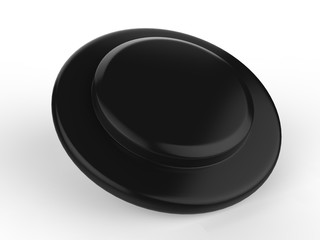 Blank Promotional Frisbee for branding. 3d render illustration.