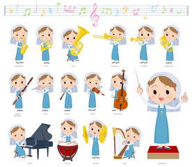 Nun women emerald costume_classic music