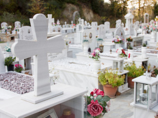 Orthodox cemetary in Greece