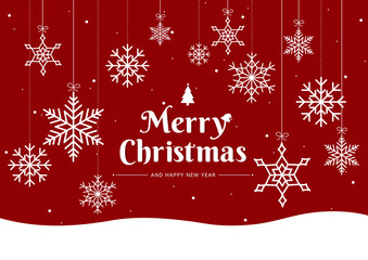 Snowflake Christmas background