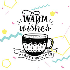 Merry Christmas typography.