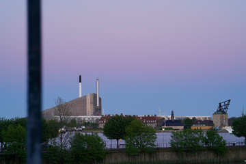 Fototapeta premium Copenhilll in spring sunset