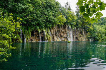 Waterfalls of one of the most astonishing National Parks of the world, Plitvice Lakes, Croatia. 