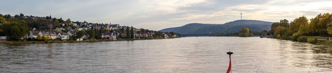 Obraz premium Koblenz-Panorama Rhein, Hochheim