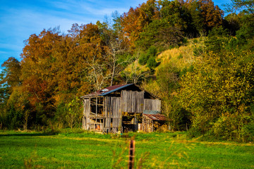 Rustic Barn in Fall