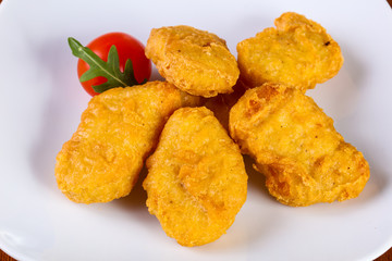 Chicken nuggets heap
