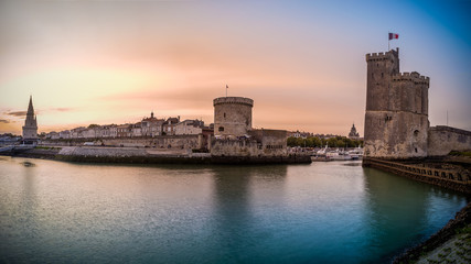 Fototapeta na wymiar la Rochelle coucher de soleil 