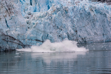 Ice calving on Margerie Glacier