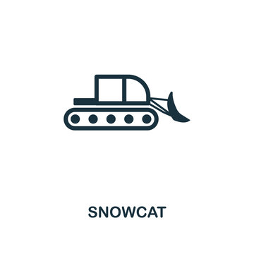 Snowcat icon. Premium style design from winter sports icon collection. UI and UX. Pixel perfect Snowcat icon for web design, apps, software, print usage.
