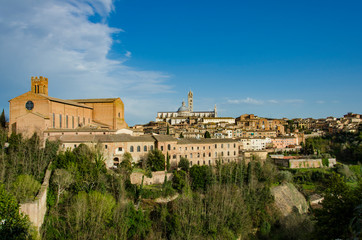 Fototapeta na wymiar Basilica of San Domenico in Siena