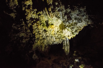 Underground cave texture closeup photo
