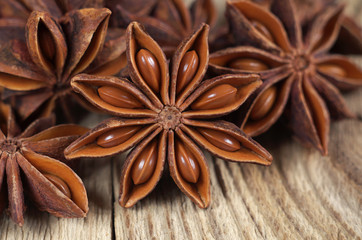 Close-up of star anise