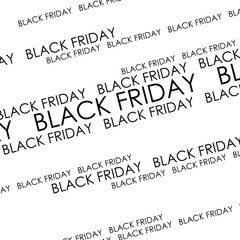 Black Friday sale. Black Friday banner. Inscription design template. Vector illustration.
