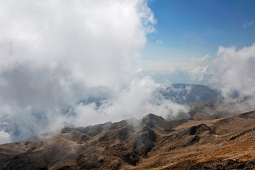 Mountains in the clouds