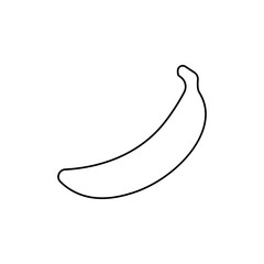linear vector banana icon. Trendy flat ui sign design. Thin linear graphic pictogram for web site, mobile application. Logo illustration.