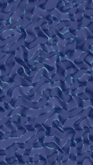 Fototapeta premium Graphic illustration - liquid pattern dark blue color. Modern abstract background. Design wallpaper. 3D illustration