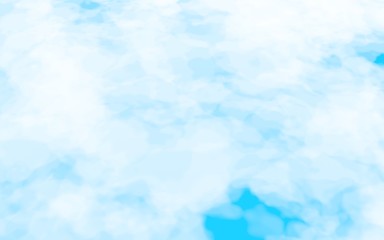 Background of abstract white color smoke isolated on blue color background. The wall of white fog. 3D illustration