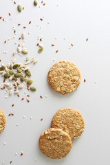 cereal cookies on a light background