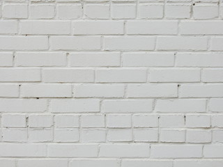 Brick wall background painted off-white 