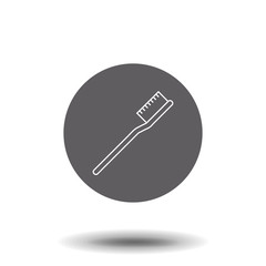 Toothbrush vector outline icon isolated on transparent background, high quality linear Toothbrush transparency concept can be used web and mobile