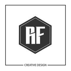 Initial Letter RF Logo Template Design Vector Illustration