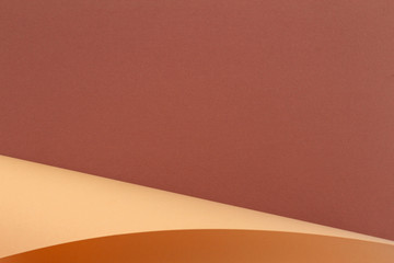 Abstract geometric shape beige brown color paper background.