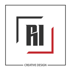 Initial Letter RI Logo Template Design Vector Illustration