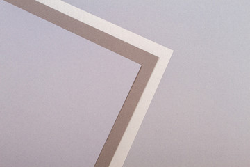 Abstract geometric shape gray brown color paper background