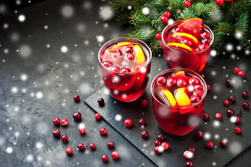 Christmas mulled red wine