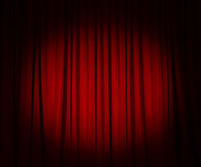 Red Curtain, Cinema Fee, Theater Stage