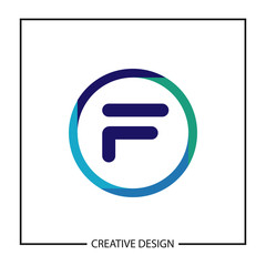 Initial Letter F Logo Template Vector Design