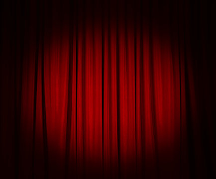 Red Curtain, Cinema Fee, Theater Stage